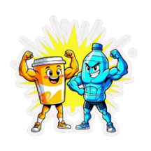 Liquid Strength – Funny Juice & Water Muscle Desig