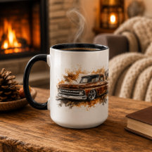 Classic Hot Rod/Muscle Car Coffee Cups 