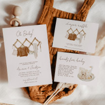 Boho Nursery Baby Shower Suite