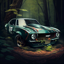 Cartes Postales auto forest