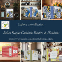 Italian Recipes Cookbooks Binders & Notebooks