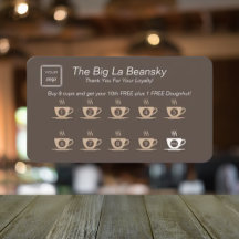 Loyalty Punch Cards