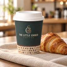 Coffee Shop Branding Collection in Green & Beige