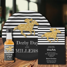GOLD GLITTER HORSE DERBY COLLECTION