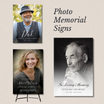 Celebration of Life Photo Signs