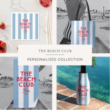 The Beach Club  Nice Blue Cabana Stripe