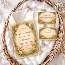 Woodland Baby Animals Baby Shower