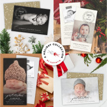 VINTAGE WRITING BABY 1ST CHRISTMAS HOLIDAY BIRTH