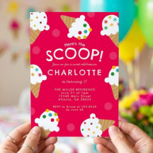 Here's the Scoop Ice Cream Birthday Party