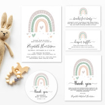 Boho Rainbow Baby Shower 
