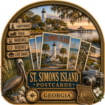 St. Simons Island Georgia Postcards/Gifts