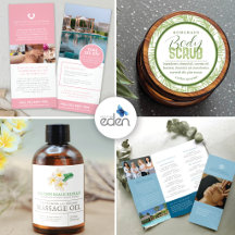 Health and beauty product labels promo marketing