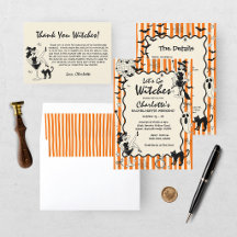 Whimsical Let's Go Witches Halloween Bachelorette 