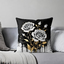 White Rose Pillows