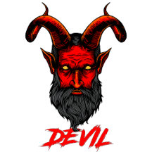 Horned red devil