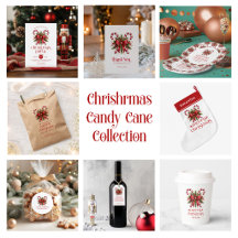 Christmas Candy Cane Red Bow