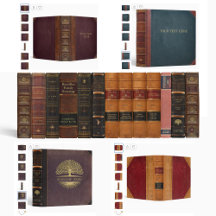 Faux leather book binders
