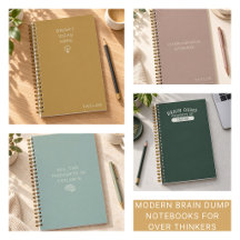 Modern Brain Dump Notebooks for Over Thinkers