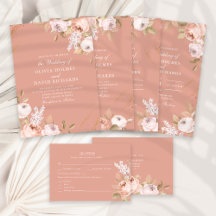 Boho Blush Pink Peonies Wedding Collection