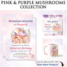 Pink And Purple Mushrooms