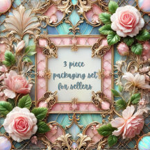 Framed Roses Sellers Packing Trio