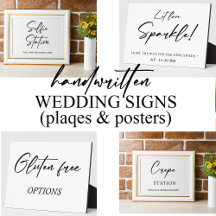 HANDWRITTEN WEDDING SIGNS COLLECTION