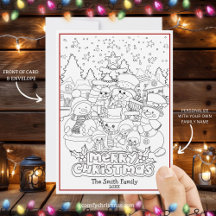 Color Your Own Christmas Cards