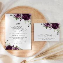 Purple Flowers Birthday Collection