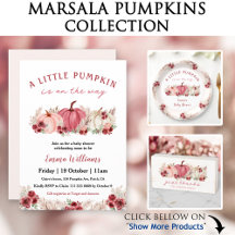 Marsala Burgundy Pumpkins
