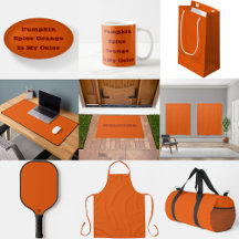 Old School Pumpkin Spice Orange Solid Color 