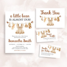 Girl Coffee Brewing Baby Shower Set   BS47