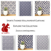 Sports Themed Wallpaper and Curtains