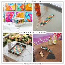 Multicolor Ogee Shapes Pattern