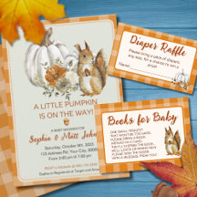 Gender Neutral, Little Pumpkin Baby Shower, Fall 