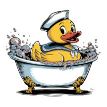 Yellow and Blue Rubber Duck Boy Baby Shower