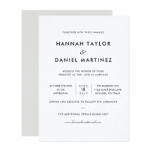 Simple Chic Minimalist Wedding Collection