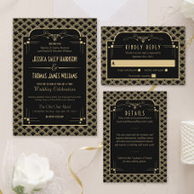 Vintage 1920's Art Deco Gatsby Wedding Collection
