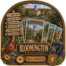 Bloomington Illinois Postcards/Gifts
