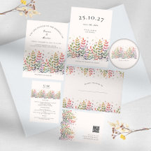 Autumn Garden With Dragonflies Wedding Collection