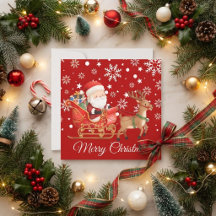 Santa Claus greeting cards