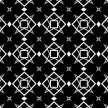 A- Black White and Silver Geometric pattern
