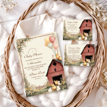 Rustic Barnyard Ducklings Baby Shower