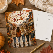 AUTUMN LEAVES & FALL VIBES POSTCARD COLLECTION
