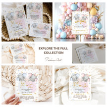 Pink Blue Baby Elephant theme Gender Reveal