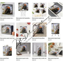 Gifts with red panda design