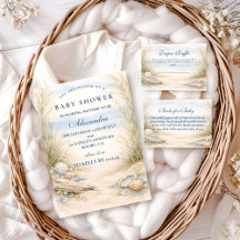 Soft Blue Coastal Baby Shower