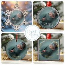 Snowflake Light Christmas Grandparents Ornaments