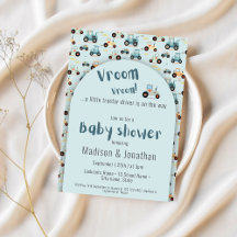 Tractor baby boy shower or birthday cards & gifts