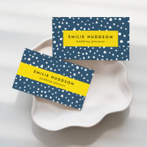 Navy Dalmatian Spots Business Cards Collection