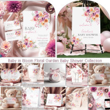 Baby in Bloom Floral Garden Baby Shower Collection